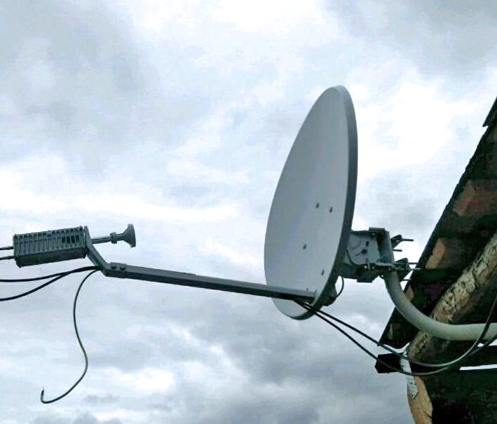 Установка спутникового Интернета НТВ+ в Можайске: фото №3